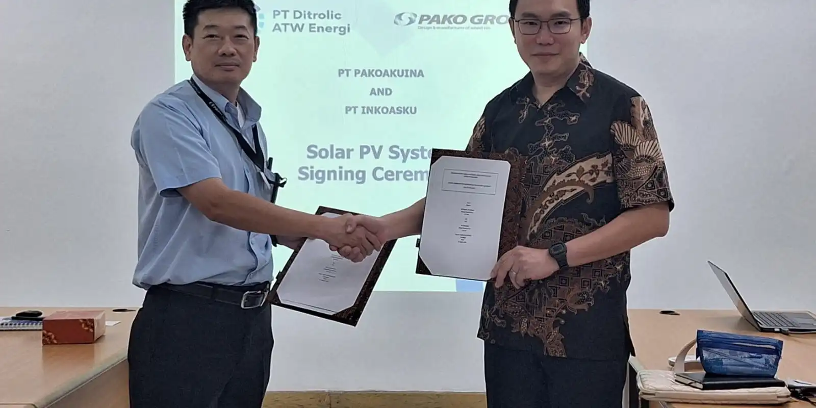 Ditrolic ATW Energi x Pako Group Upacara Penandatanganan 1.08 MWp